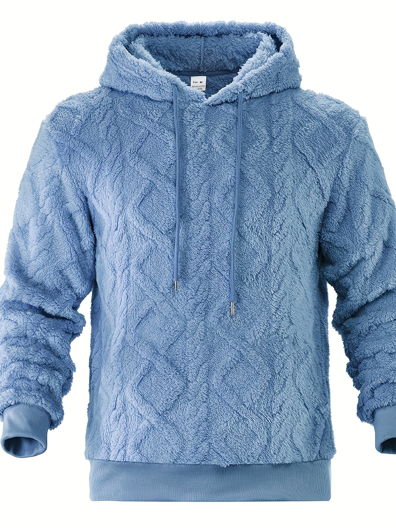 Sweat-shirt à capuche décontracté pour homme – Pull de couleur unie légèrement extensible