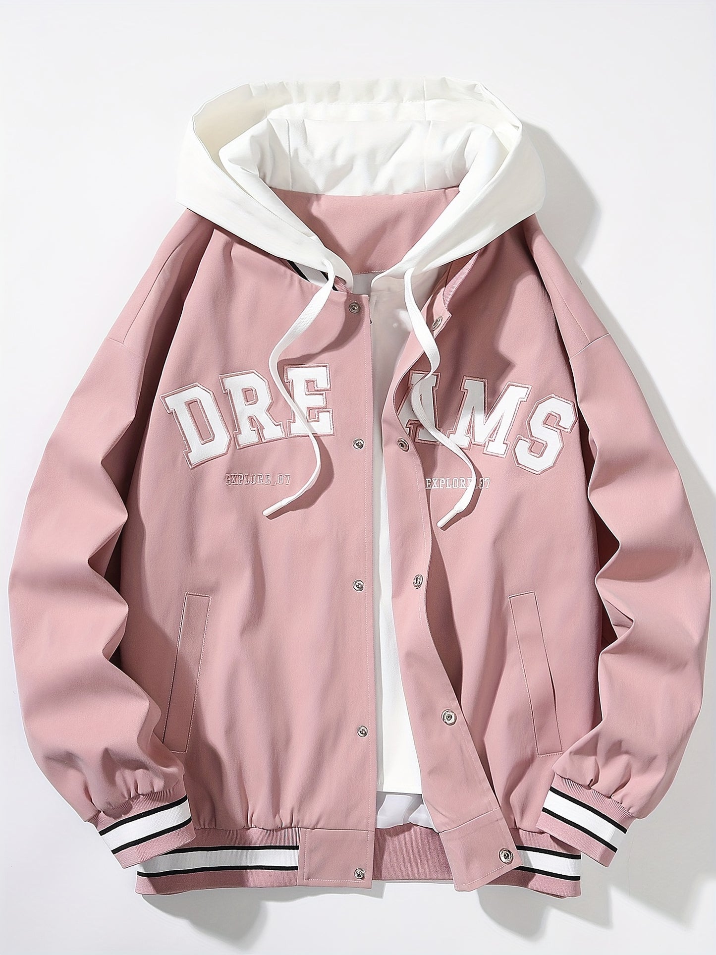 Veste à capuche Loom & Soul pour homme « DREAMS » – Manteau ample streetwear