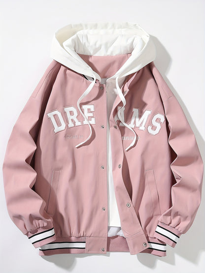 Veste à capuche Loom & Soul pour homme « DREAMS » – Manteau ample streetwear