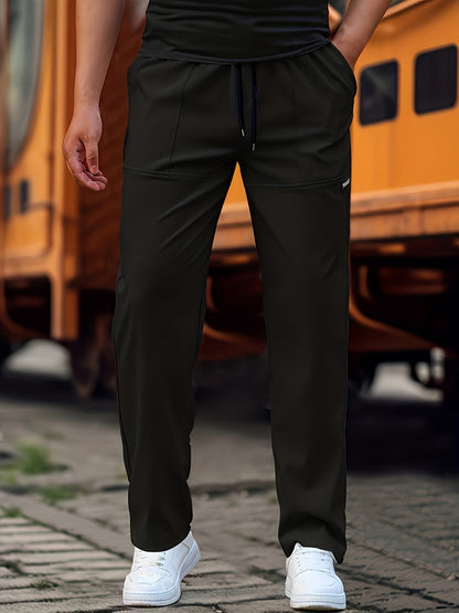 Pantalones elásticos de alto rendimiento para hombre – Ajuste informal de entrenamiento y ropa urbana