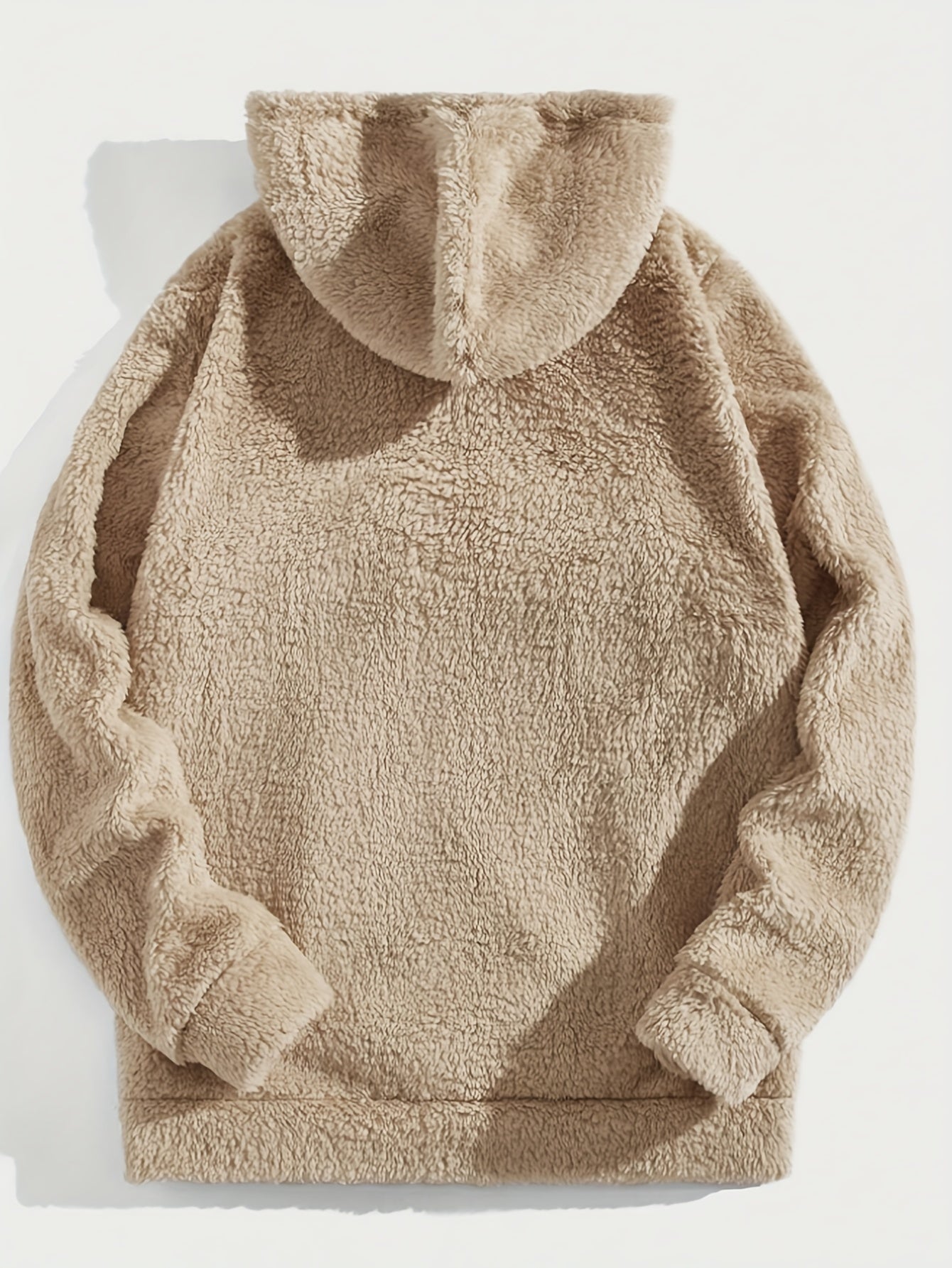 Sweat à capuche en molleton doux pour hommes – Demi-zip « Brooklyn » Pull d'hiver