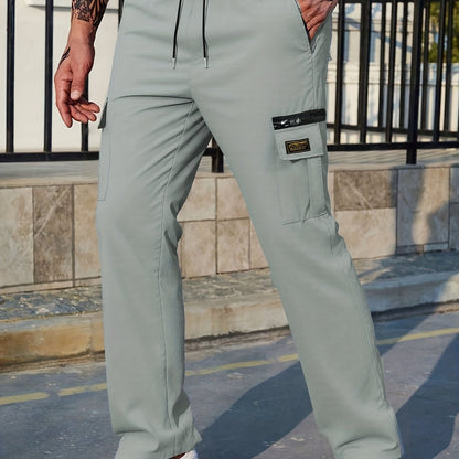 Men's Heavy-Duty Outdoor Cargo Pants – Loose-Fit Work & Hiking Trousers