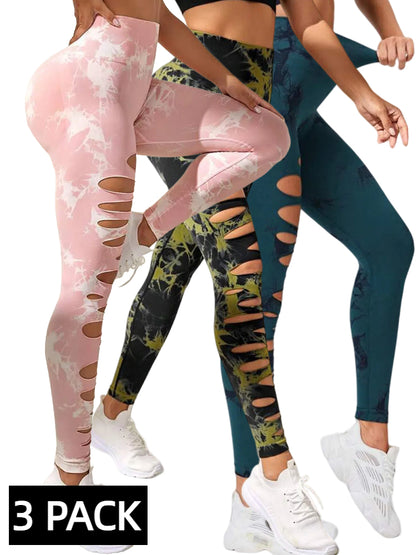 3-Pack Women’s Butt Lift Yoga Leggings – High Waist Seamless Sports Pants