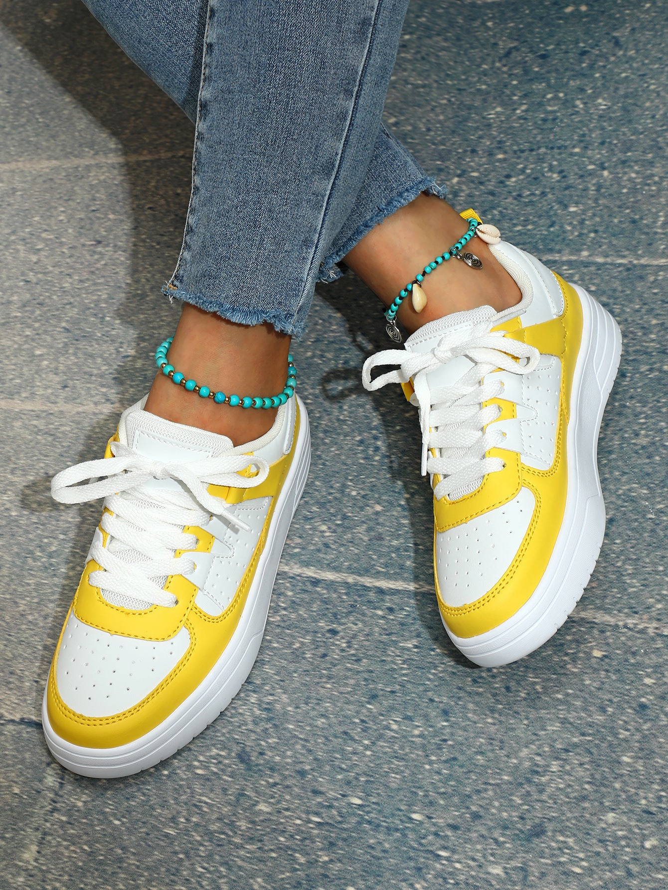 Zapatillas deportivas unisex con plataforma Loom & Soul – Calzado deportivo casual antideslizante estilo europeo y americano con suela suave de EVA