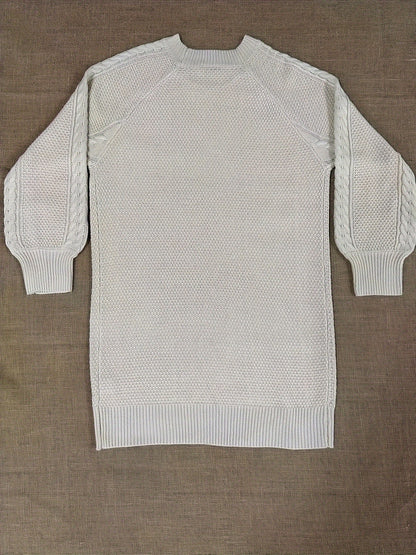 Suéter Vika para mujer - Jersey de punto midi holgado con cuello redondo