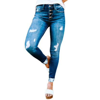Jeans skinny déchirés Loom & Soul™ – Jean taille moyenne pour femme