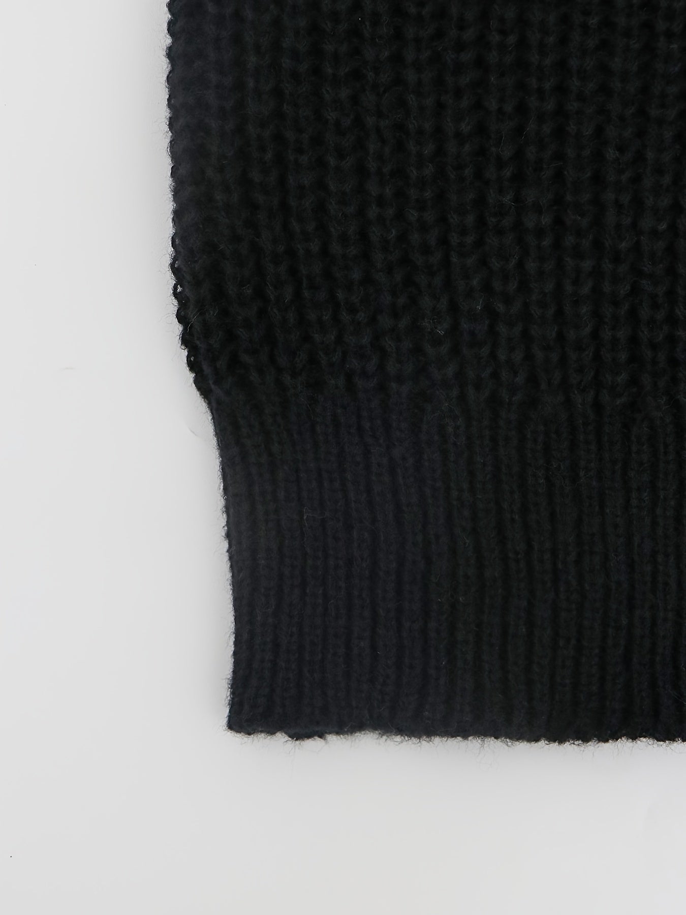 Elegante cárdigan acanalado con cuello en V profundo – Suéter de punto de otoño/invierno para mujer