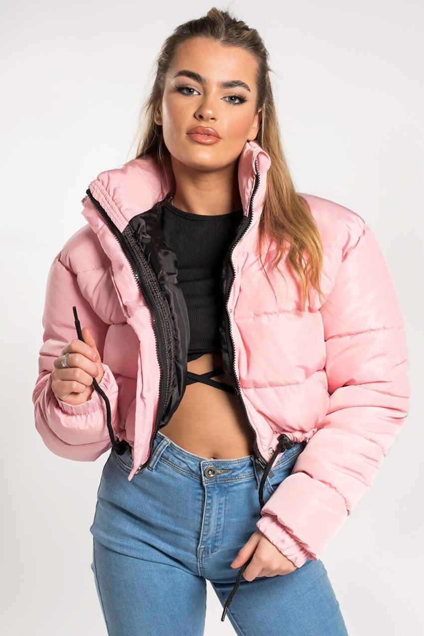 Chaqueta de plumas para mujer Loom & Soul™ – Abrigo acolchado corto bohemio con relleno de seda y algodón y toque retro