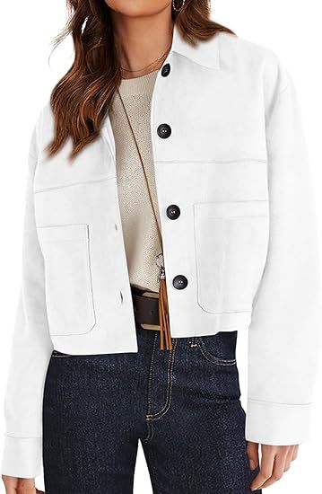 Chaqueta Corta de Ante Sintético para Mujer – Estilo Ligero para el Viaje Diario