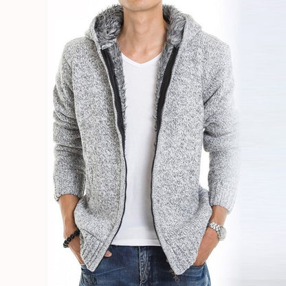 Chaqueta abrigada de mezcla de lana para hombre Loom & Soul™ – Abrigo de invierno suave de acrílico y lana para comodidad y estilo diario