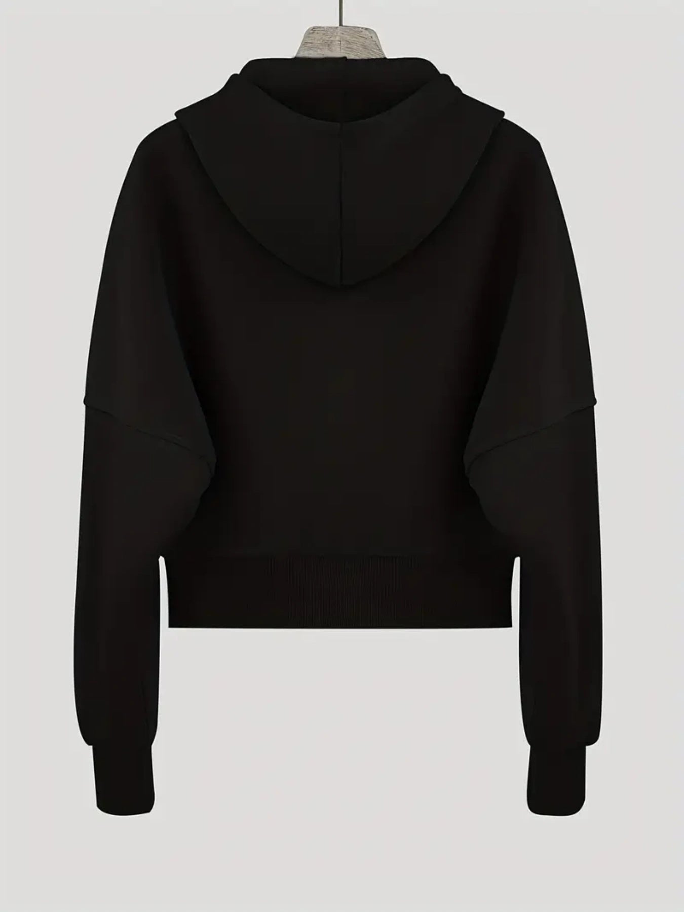 Chaqueta con capucha esencial de Loom & Soul 2025 para mujer – Abrigo informal con cremallera para otoño e invierno | Prenda de abrigo cálida para uso diario