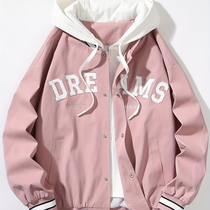 Veste à capuche Loom & Soul pour homme « DREAMS » – Manteau ample streetwear