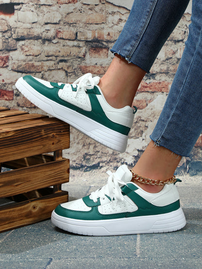 Zapatillas deportivas unisex con plataforma Loom & Soul – Calzado deportivo casual antideslizante estilo europeo y americano con suela suave de EVA