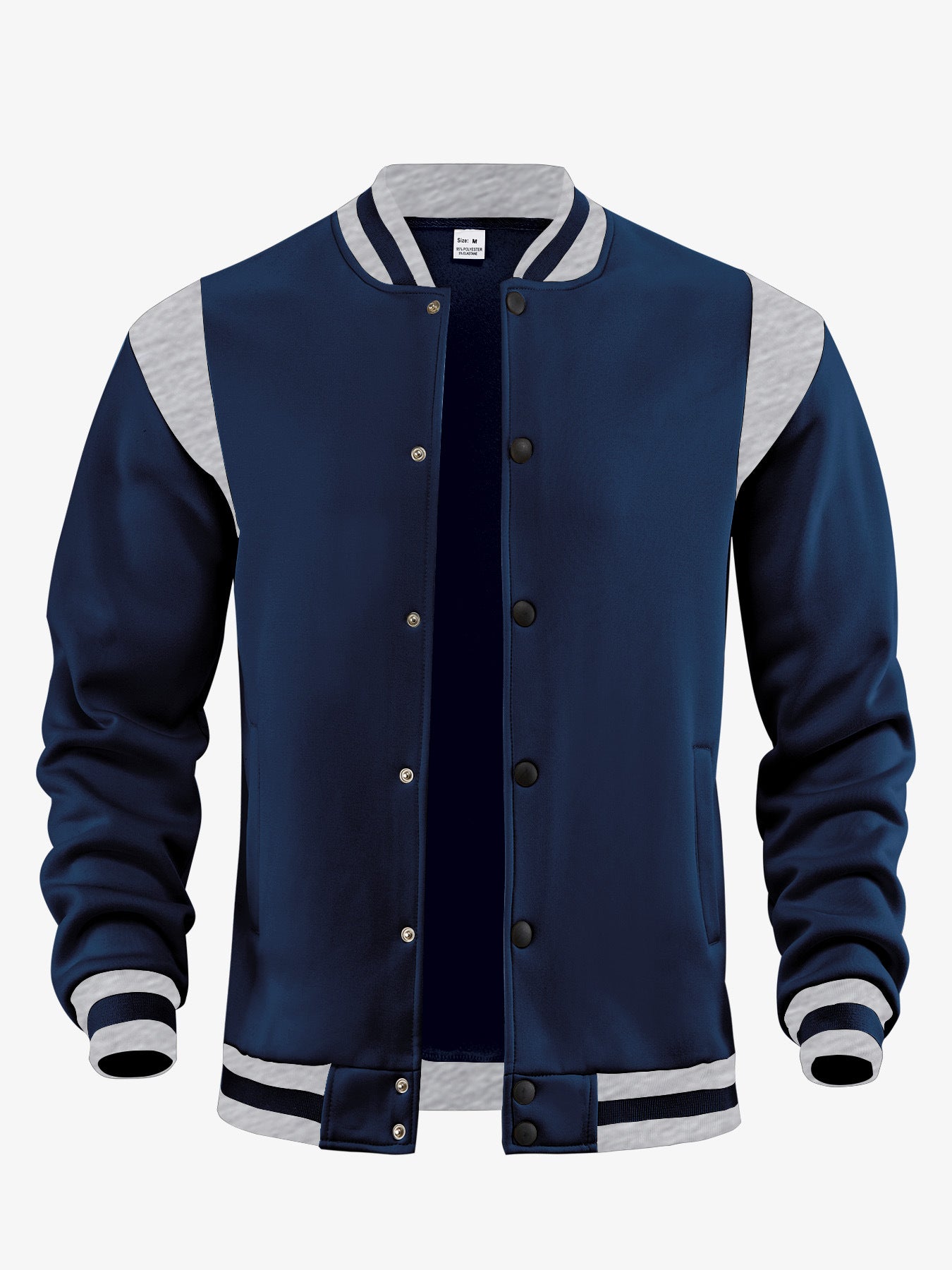 Cárdigan Aviador de Hombre con Forro Polar – Cuello Mao de Retazos