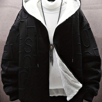 Sudadera con capucha y cremallera de felpa para hombre Loom & Soul - Edición festiva