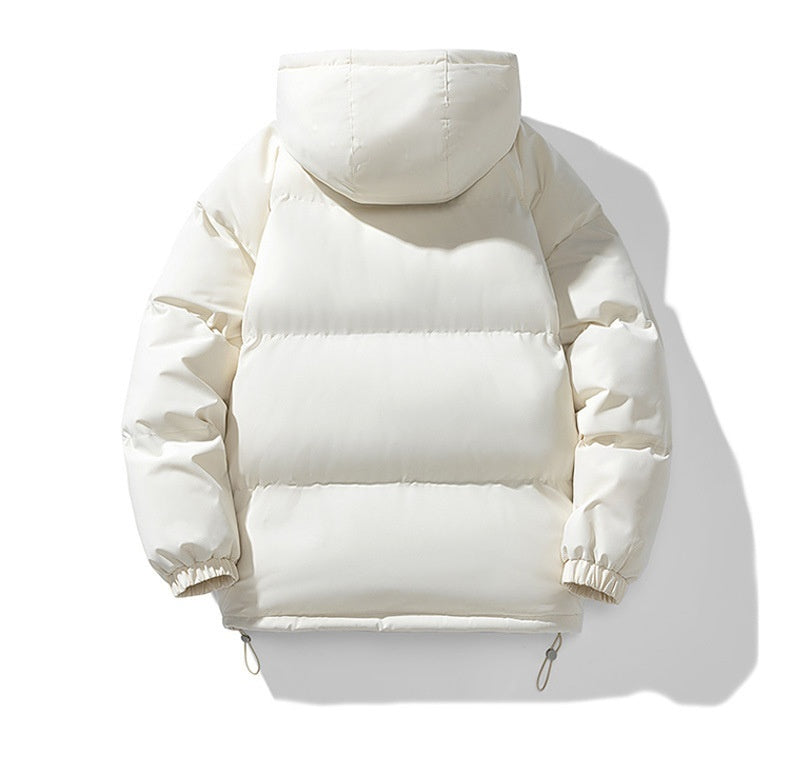 Abrigo con capucha de invierno Loom & Soul™ para hombre – Chaqueta acolchada de algodón grueso con cremallera para calidez y estilo diario