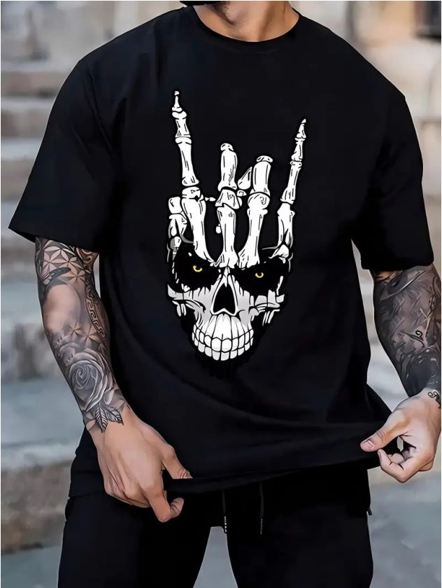Camiseta retro de algodón para hombre – Manga corta informal de trabajo