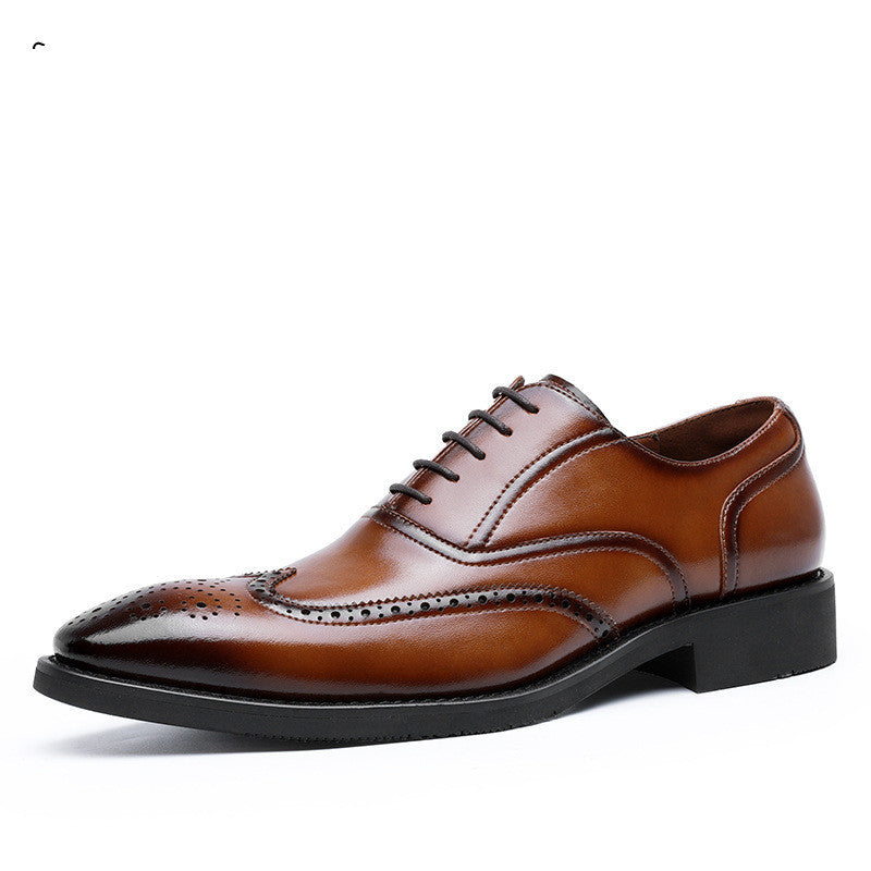 Loom & Soul™ Zapatos Oxford de piel auténtica para hombre - Zapatos de vestir con suela de goma antideslizante para negocios y uso formal