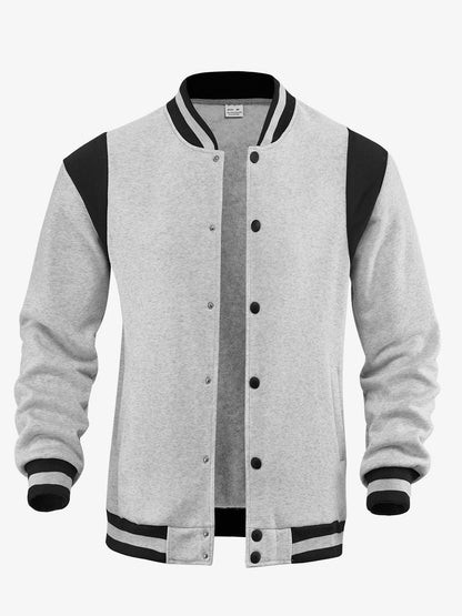 Cárdigan Aviador de Hombre con Forro Polar – Cuello Mao de Retazos