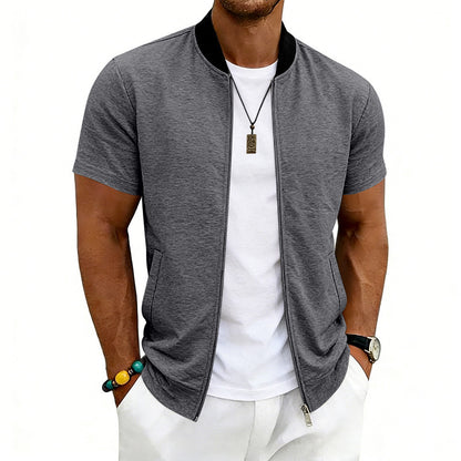 Men’s Flight Zip-Up Jacket – Classic Streetwear Bomber Fit