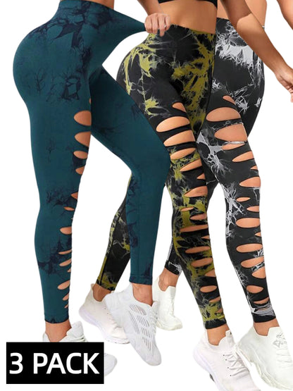 3-Pack Women’s Butt Lift Yoga Leggings – High Waist Seamless Sports Pants