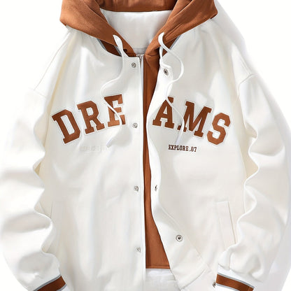 Veste à capuche Loom & Soul pour homme « DREAMS » – Manteau ample streetwear
