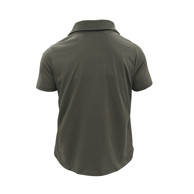 Polo de verano para hombre Loom & Soul™ – Camiseta de manga corta con cuello y bolsillo en el pecho