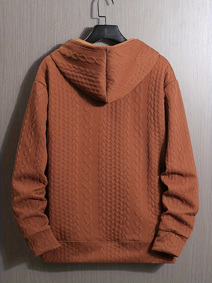 Sweat à capuche sport pour homme – Manches longues couleur unie 280 g/m²