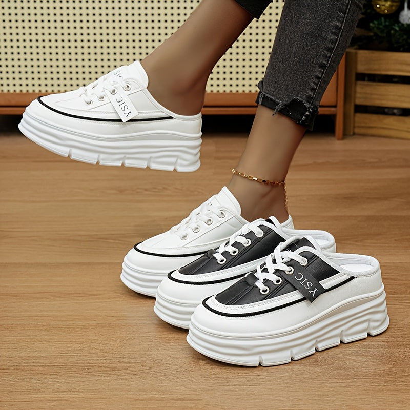 Zapatos Planos Casuales de Verano – Sandalias Cómodas de Uso Diario con Cordones