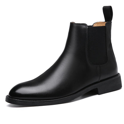 Men’s Suede Chelsea Boots – Classic High-Top Winter Style