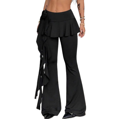 Women’s Black Bootcut Pants – High Waist Slimming Fit