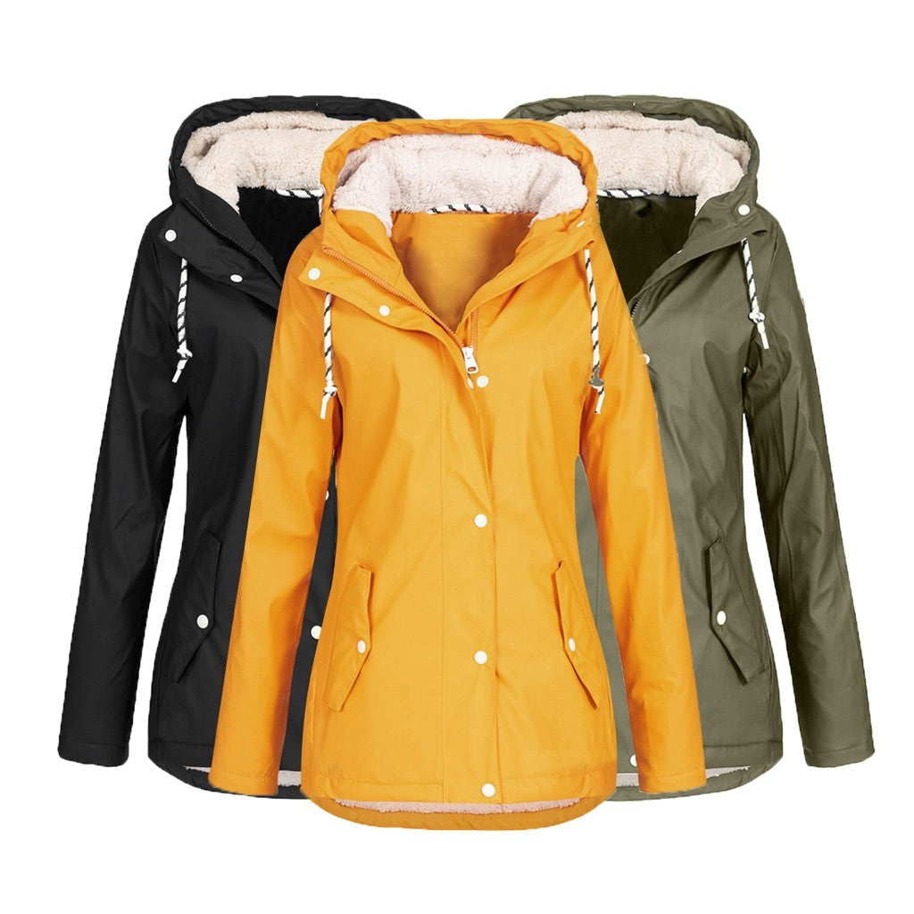 Chaqueta de deporte de invierno para mujer – Abrigo cálido cortavientos para actividades al aire libre