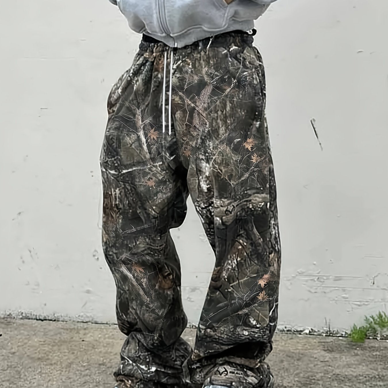 Pantalones deportivos de camuflaje para hombre – Pantalones rectos holgados para exteriores