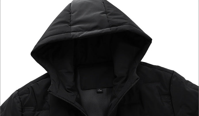 Ensemble de costume rembourré en duvet Loom & Soul™ pour homme – Veste d'hiver à capuche et pantalon assorti pour la chaleur et le style