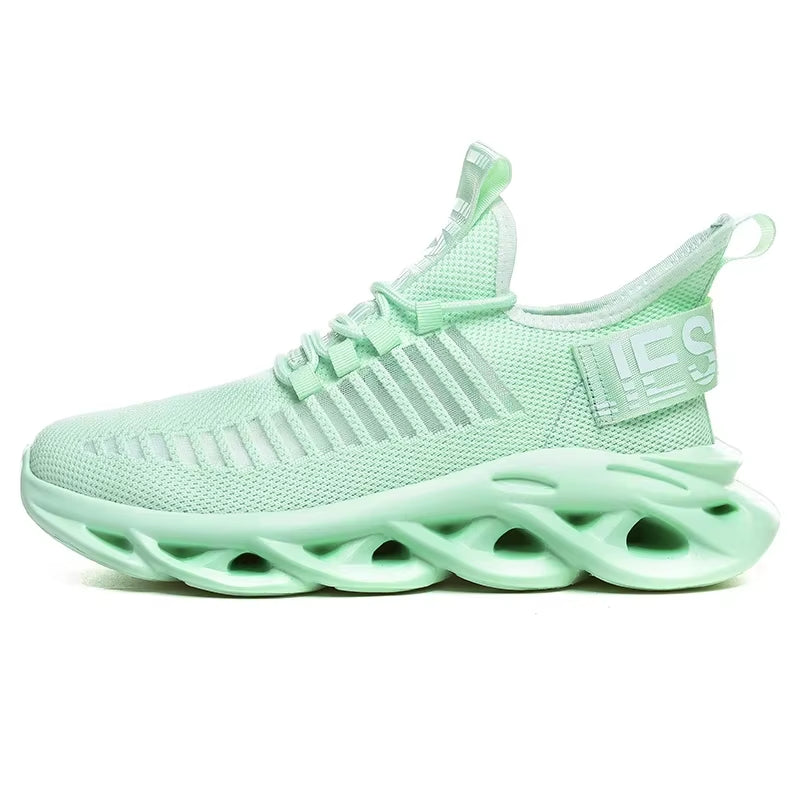 Men'S Shoes Summer Mesh Breathable Sports Shoes Men'S Casual Running Hollow Mesh Shoes Lightweight anti Slip Tennis Sports Shoes