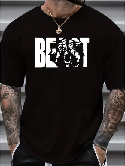 Camiseta retro de algodón para hombre – Manga corta informal de trabajo