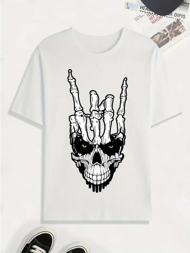 Camiseta retro de algodón para hombre – Manga corta informal de trabajo