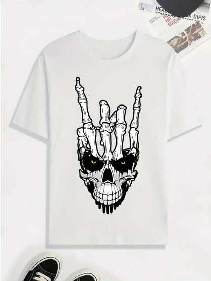 Camiseta retro de algodón para hombre – Manga corta informal de trabajo