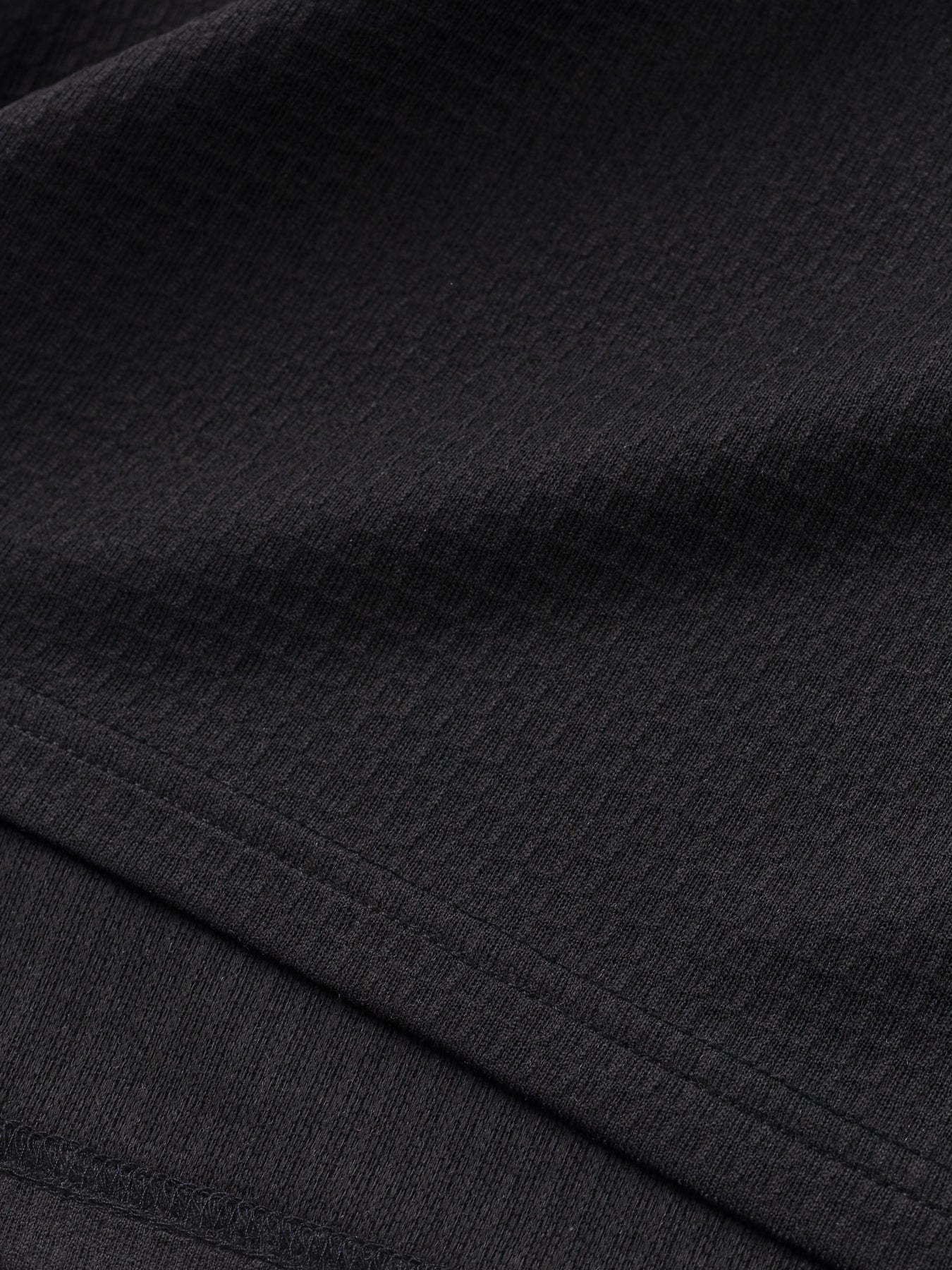 Chemise Henley gaufrée pour homme – Haut boutonnée toutes saisons blanc et noir
