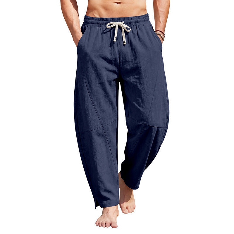 Men’s Linen Harem Pants – Relaxed Summer Streetwear Fit