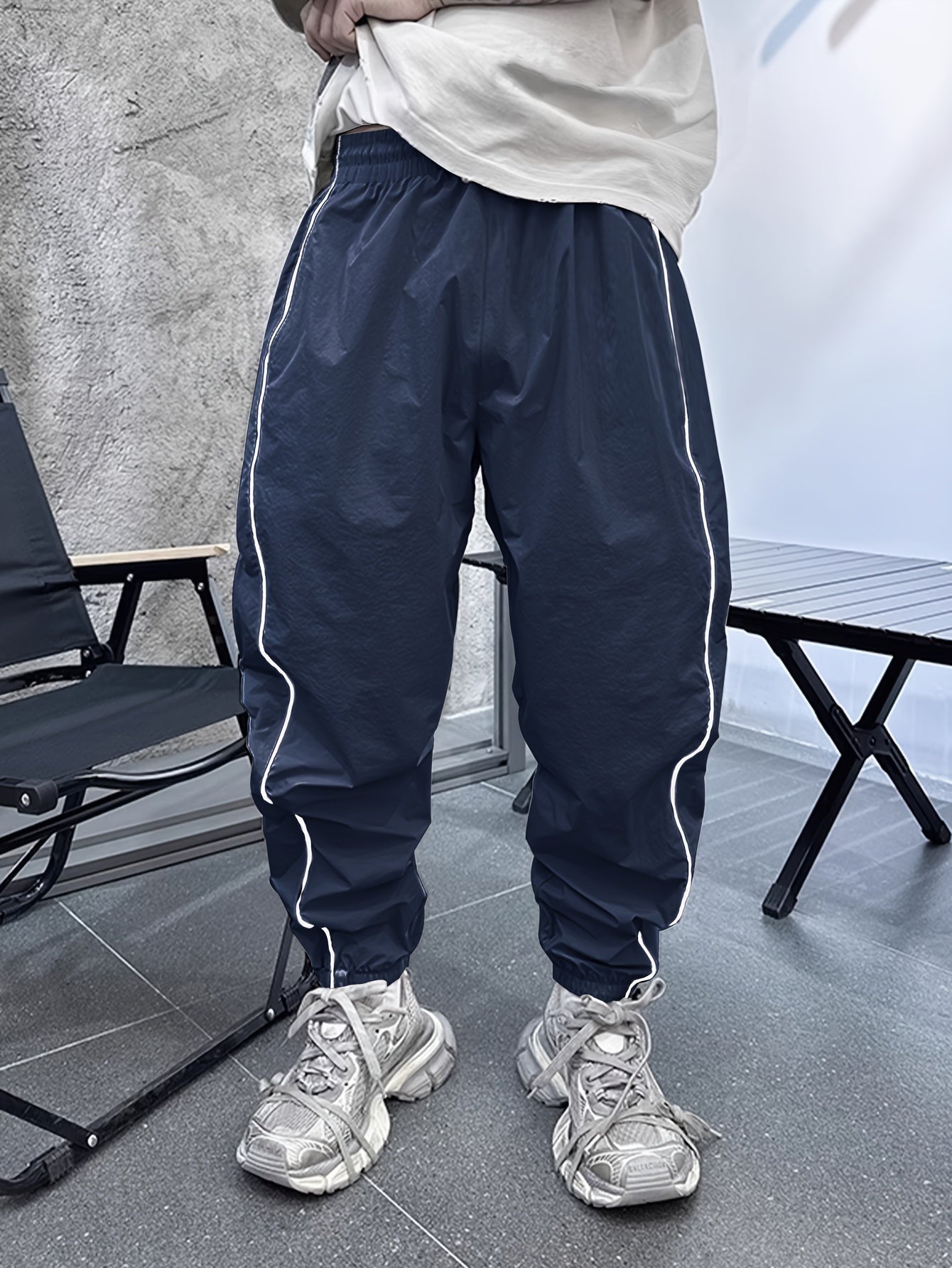 Pantalones de Jogging Holgados de Hombre con Cordón – Transpirables Informales para Exteriores