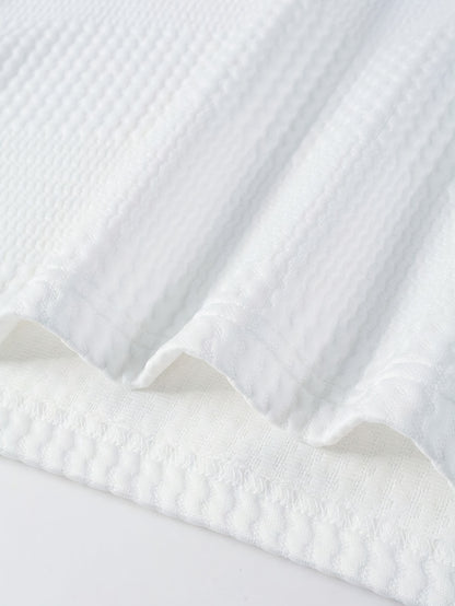 Polo Homme d'Été à Revers Jacquard – Coupe Slim Manches Courtes