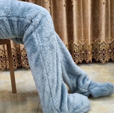 Calcetines largos peludos por encima de la rodilla Loom & Soul™ – Medias unisex cálidas para invierno y para casa