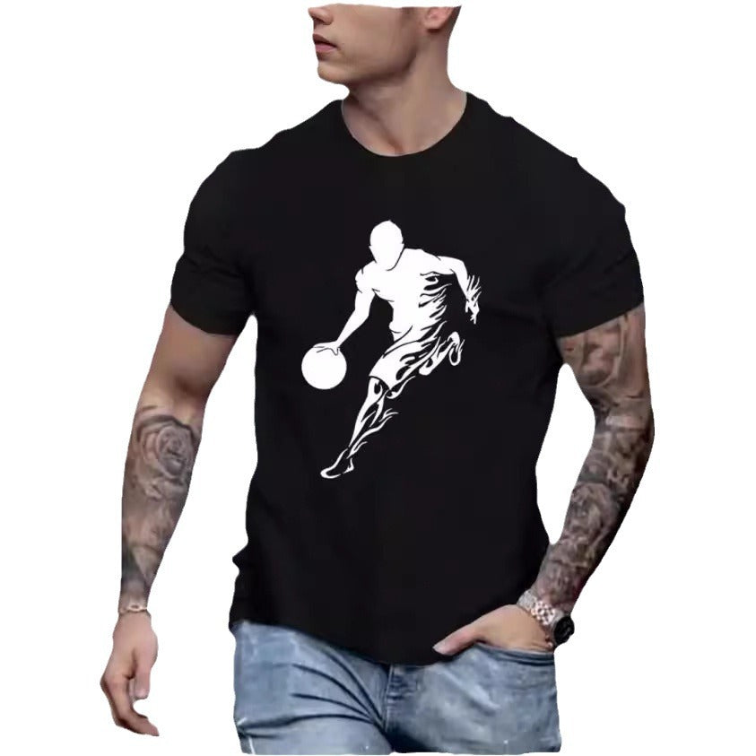 Camiseta retro de algodón para hombre – Manga corta informal de trabajo
