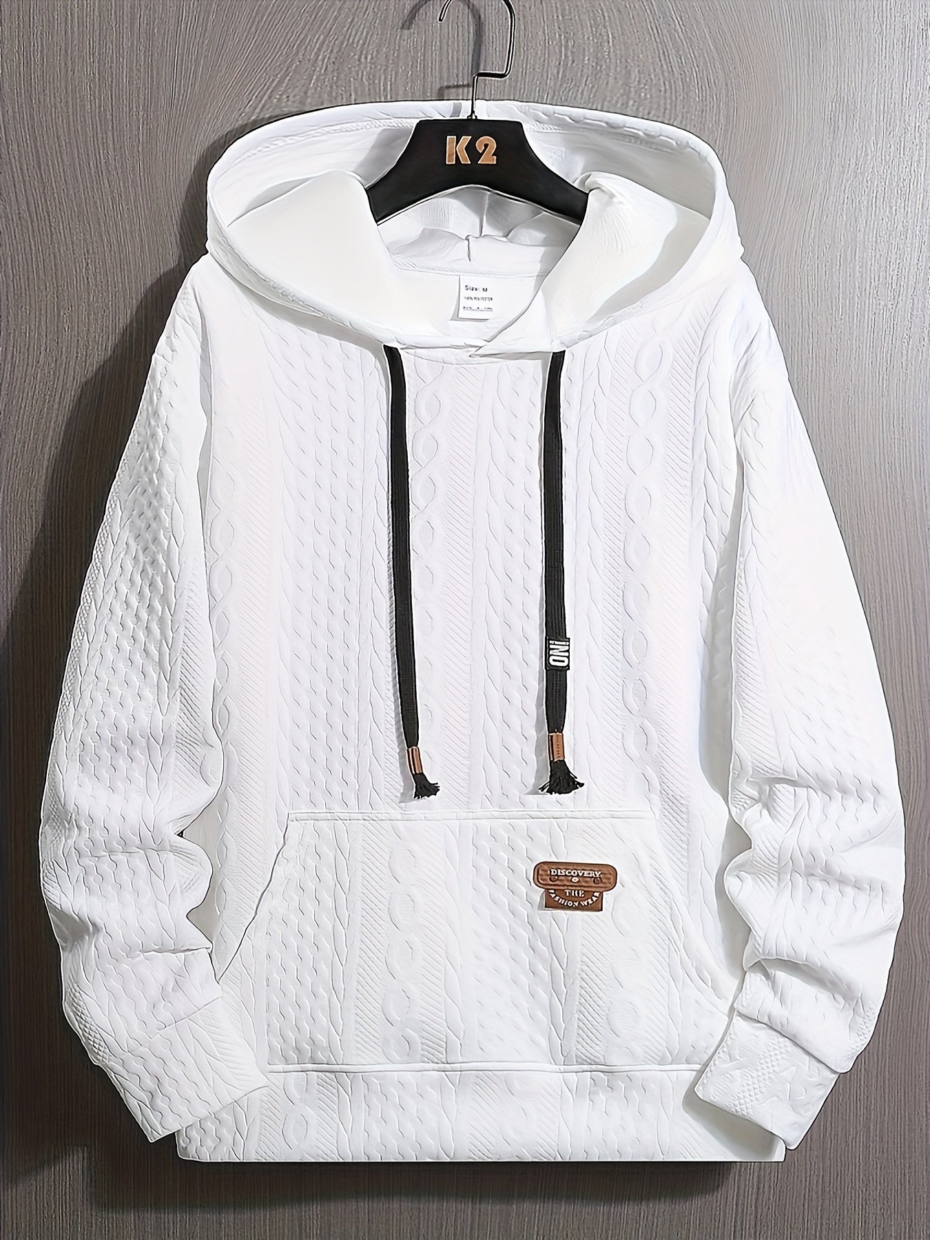 Sweat à capuche sport pour homme – Manches longues couleur unie 280 g/m²