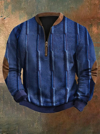 Sudadera con cremallera y estampado digital 3D para hombre - Estilo primavera y otoño