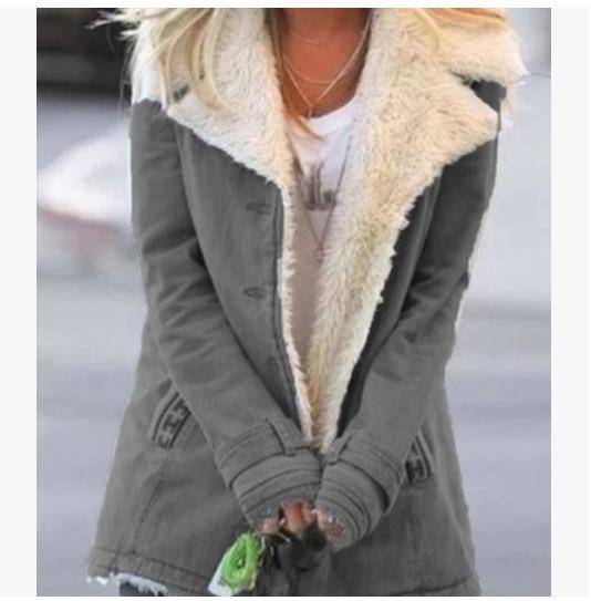 Abrigo de invierno cálido para mujer – Chaqueta de solapa ajustada de Loom & Soul