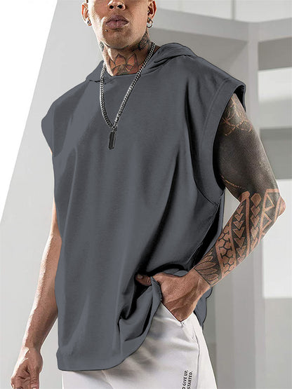 Men’s Sleeveless Hoodie Vest – Performance Gym & Summer Fit