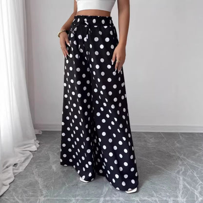 Women’s Floral Linen Pants – Loose Sun-Protective Summer Fit