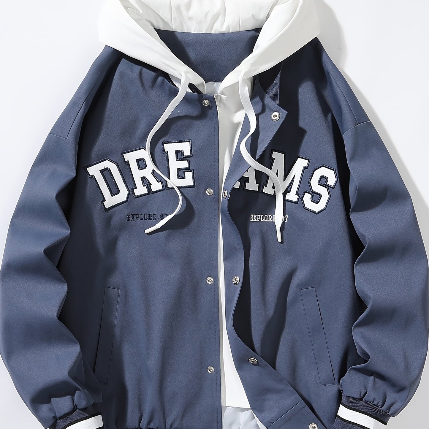 Veste à capuche Loom & Soul pour homme « DREAMS » – Manteau ample streetwear